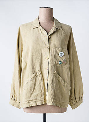 Veste casual coupe droite beige FIVE femme