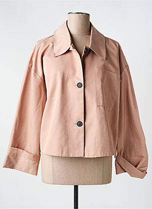 Veste casual coupe droite rose YAYA femme