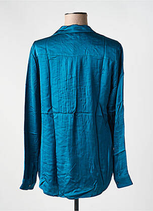 Chemisier coupe fluide manches longues bleu ZILCH femme