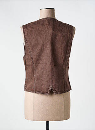 Gilet sans manche coupe cintrée marron CLOUD9 femme