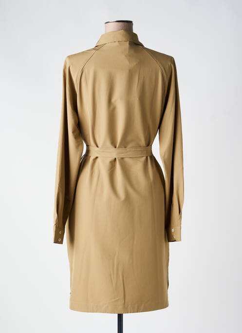 Robe mi-longue manches longues manches longues marron TANTÄ femme