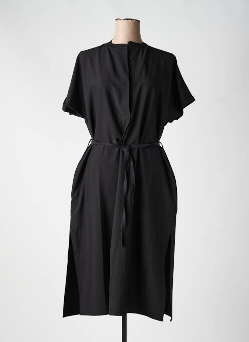 Robe mi-longue manches courtes manches courtes noir TANTÄ femme