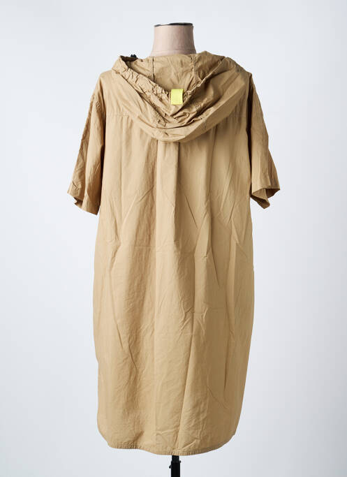 Robe mi-longue manches 3/4 manches 3/4 beige CATNOIR femme