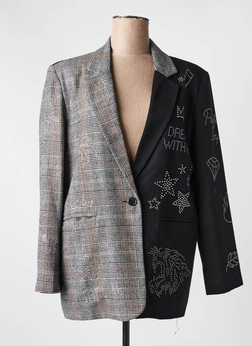 Blazer poches noir ME369 femme