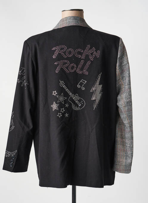 Blazer poches noir ME369 femme