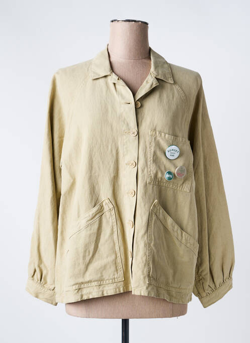 Veste casual coupe droite beige FIVE femme