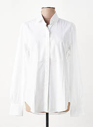 Chemisier coupe cintrée manches longues blanc BOURRIENNE femme
