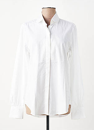 Chemisier coupe cintrée manches longues blanc BOURRIENNE femme