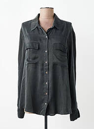 Chemisier coupe fluide manches longues gris SACK'S femme
