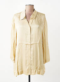 Chemisier coupe fluide manches 3/4 beige YERSE femme