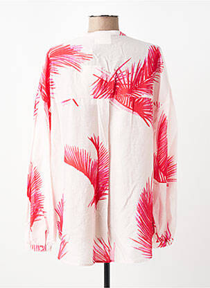 Chemisier col mao manches longues rose FABIENNE CHAPOT femme