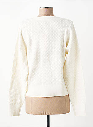 Gilet manches longues resserrée sur le bas beige YAYA femme
