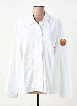 Veste casual coupe droite blanc FIVE femme
