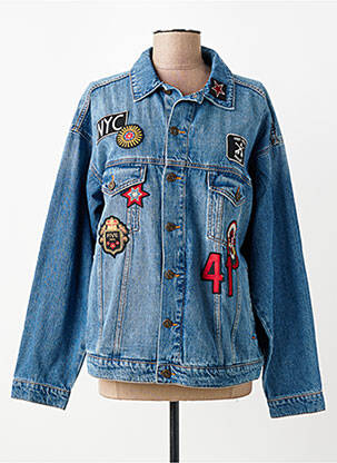 Veste casual poches bleu FIVE femme