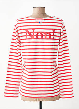 T-shirt manches longues manches longues rouge LA PETITE FRANCAISE femme