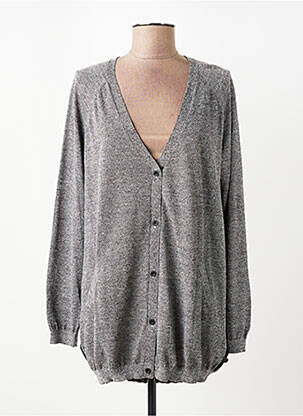 Gilet manches longues resserrée sur le bas gris MAISON SCOTCH femme