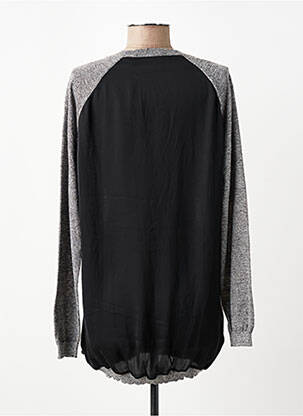 Gilet manches longues resserrée sur le bas gris MAISON SCOTCH femme