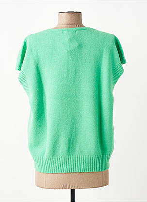 Pull col v manches courtes vert ALEXANDRE LAURENT femme
