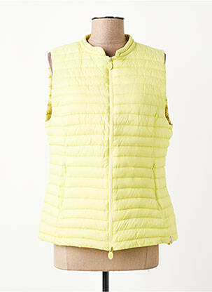 Doudoune poches sans capuche jaune GERTRUDE femme