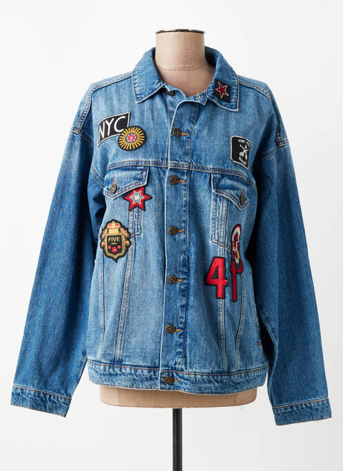 Veste casual poches bleu FIVE femme