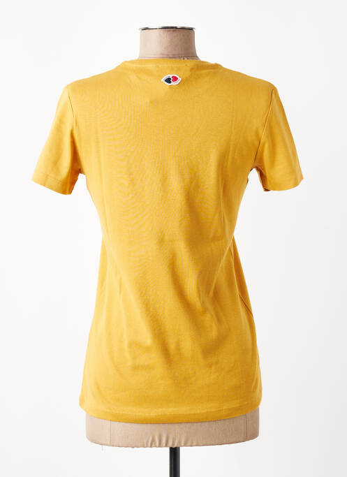T-shirt sérigraphie manches courtes jaune LA PETITE FRANCAISE femme