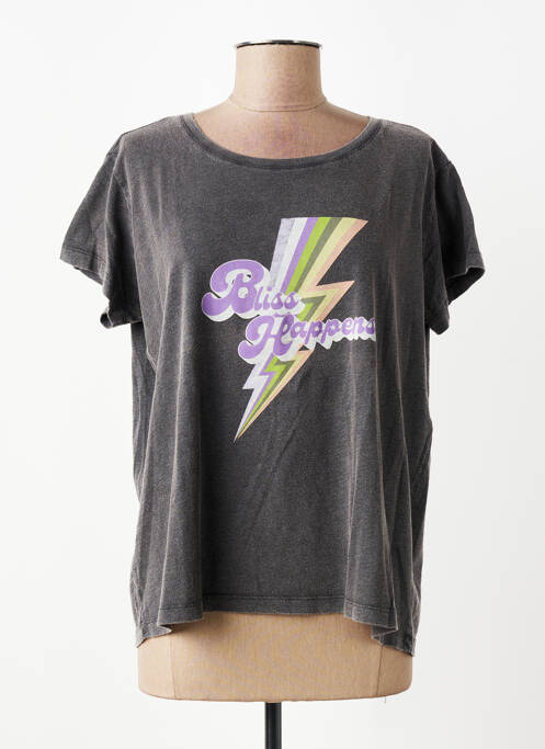 T-shirt coupe droite manches courtes gris ONE TEE femme