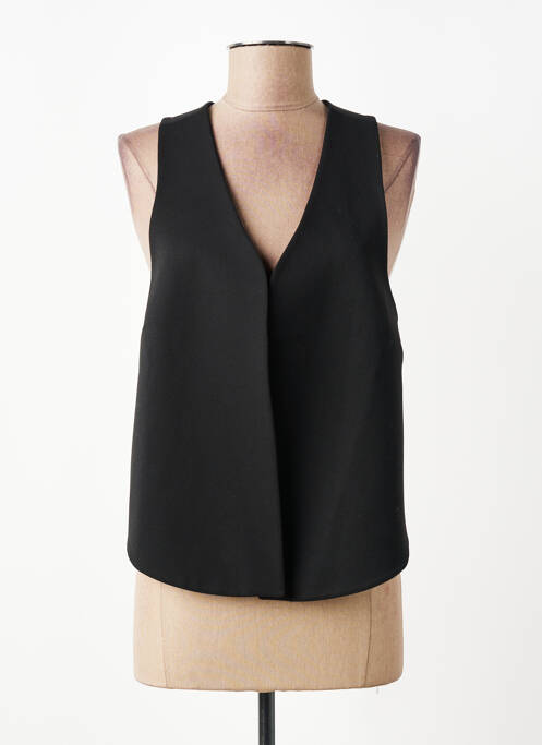 Gilet sans manche coupe cintrée noir HANA SAN femme