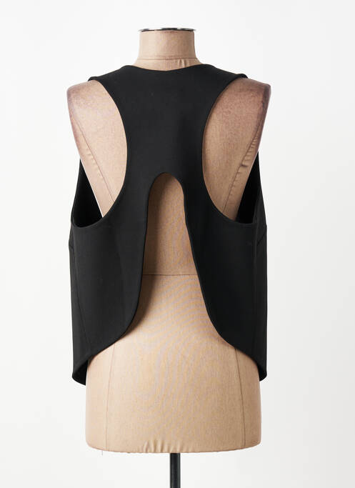 Gilet sans manche coupe cintrée noir HANA SAN femme