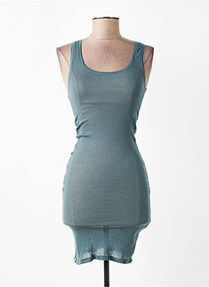 Robe mi-longue sans manche sans manche vert AMERICAN VINTAGE femme