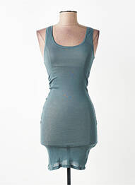 Robe mi-longue sans manche sans manche vert AMERICAN VINTAGE femme