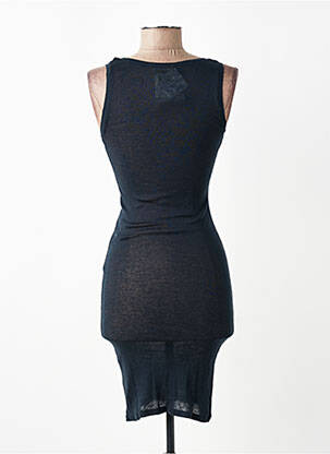 Robe mi-longue sans manche sans manche noir AMERICAN VINTAGE femme