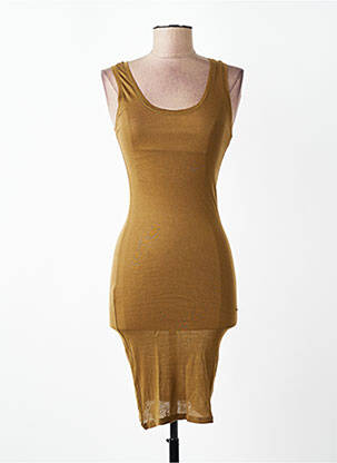 Robe mi-longue sans manche sans manche vert AMERICAN VINTAGE femme