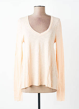 T-shirt manches longues manches longues orange AMERICAN VINTAGE femme