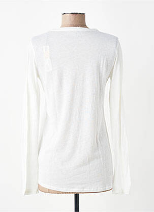 T-shirt manches longues manches longues beige MAJESTIC FILATURES femme