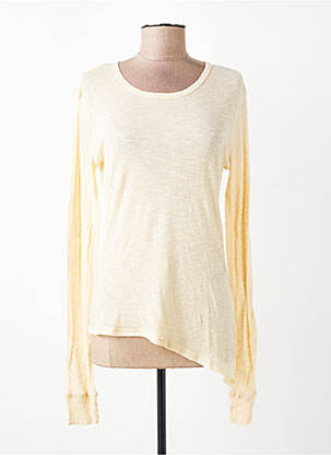 T-shirt manches longues manches longues beige AMERICAN VINTAGE femme