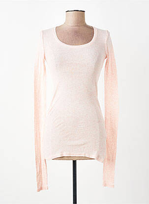 T-shirt manches longues manches longues rose AMERICAN VINTAGE femme