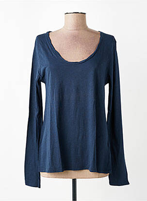 T-shirt manches longues manches longues bleu AMERICAN VINTAGE femme