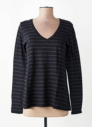 T-shirt manches longues manches longues noir MAJESTIC FILATURES femme