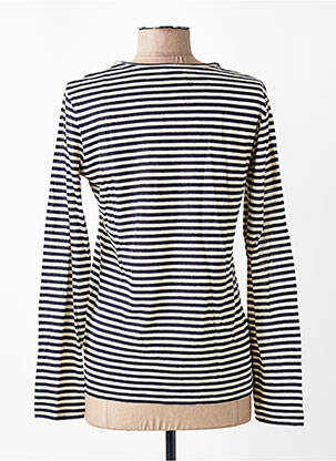 T-shirt manches longues manches longues bleu MAJESTIC FILATURES femme
