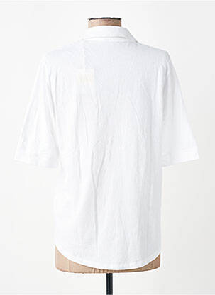 Chemisier coupe cintrée manches courtes blanc AMERICAN VINTAGE femme