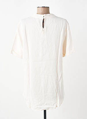 Top imprimé fantaisie manches courtes beige YAYA femme