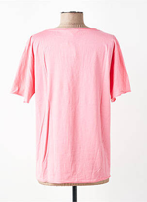 T-shirt coupe droite manches courtes rose AMERICAN VINTAGE femme