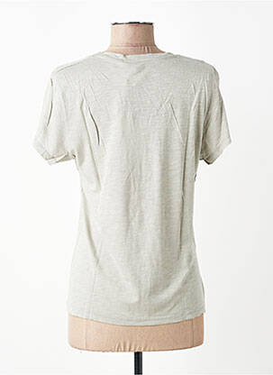 T-shirt stretch manches courtes vert AMERICAN VINTAGE femme