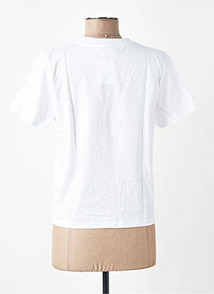 T-shirt stretch manches courtes blanc MADEMOISELLE FANI femme