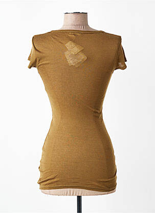 T-shirt stretch manches courtes vert AMERICAN VINTAGE femme