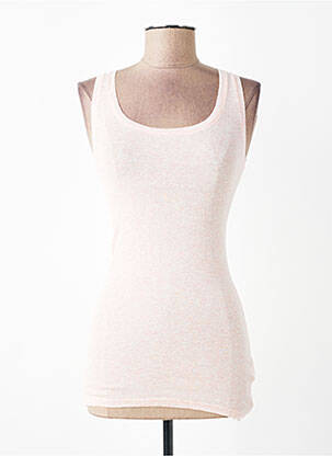 Débardeur coupe ajustée sans manche rose AMERICAN VINTAGE femme