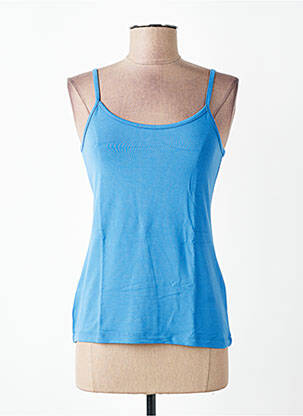 Top tissage jersey fines bretelles bleu ZILCH femme