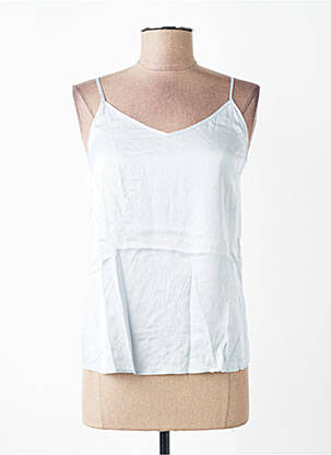 Top stretch fines bretelles bleu YAYA femme