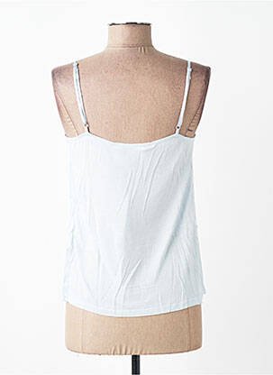 Top stretch fines bretelles bleu YAYA femme