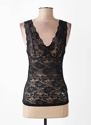 Top stretch sans manche noir CREAM femme